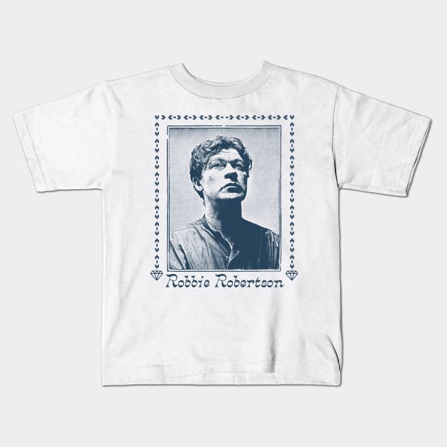 Robbie Robertson -- Fan Artwork Kids T-Shirt by DankFutura